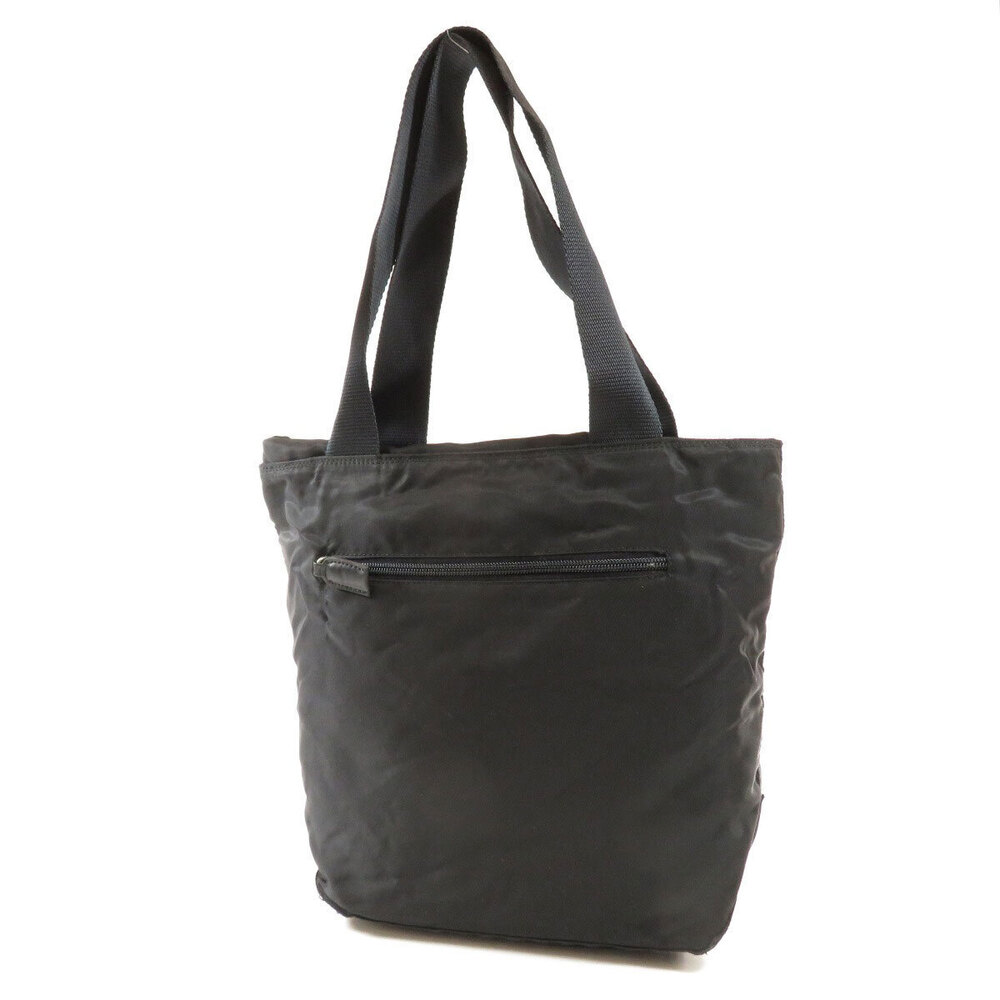 Prada Tote Tessuto iconic black triangle enamel Black